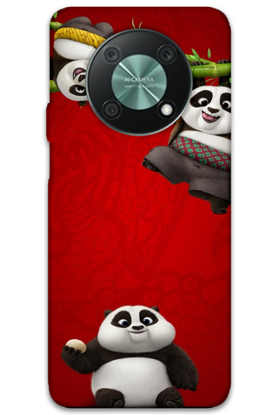 MRCİLETİSİM غطاء خلفي لهاتف هواوي نوفا Y90 بنمط HD مطبوع - باندا