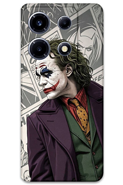MRCİLETİSİM غطاء خلفي لهاتف انفينيكس نوت 30 VIP بنمط HD B مطبوع - جوكر