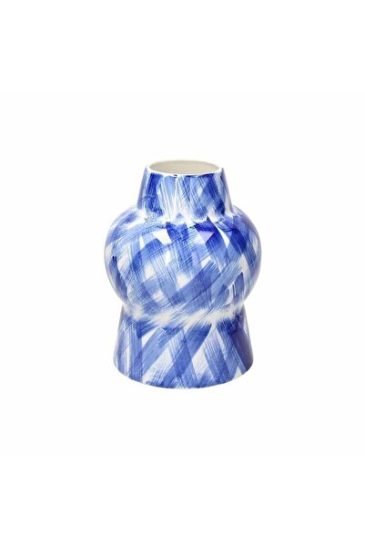 Tognana Storm Ceramic Vase H21 cm blue-white