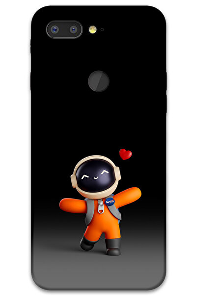 MRCİLETİSİM غطاء خلفي من جينرال موبايل GM 9 Pro Case HD Pattern مطبوع - قلب رائد الفضاء