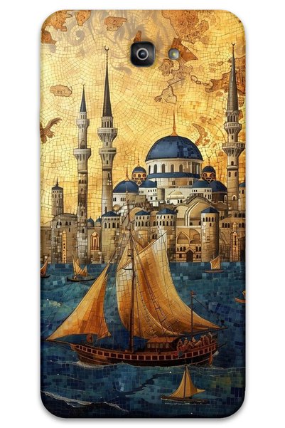 MRCİLETİSİM غطاء خلفي لهاتف سامسونج جالاكسي J7 برايم HD Pattern مطبوع - Yelke...