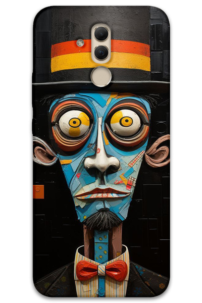 MRCİLETİSİM غطاء خلفي لهاتف هواوي ميت 20 لايت بنمط عالي الدقة مطبوع - صراخ صامت