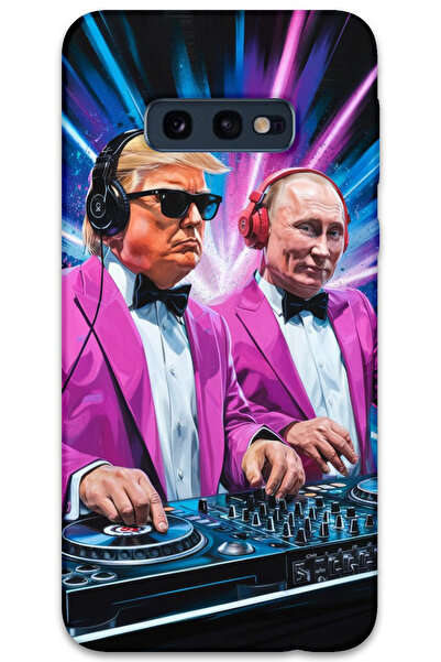 MRCİLETİSİM غطاء خلفي لهاتف سامسونج جالاكسي S10E بنمط HD مطبوع - دي جي ترامب ...