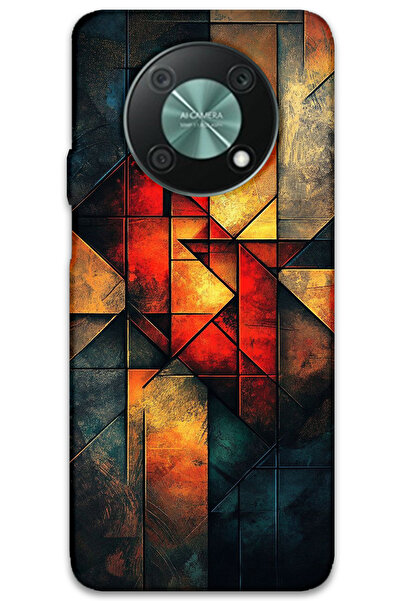 MRCİLETİSİM غطاء خلفي لهاتف هواوي نوفا Y90 بنمط HD مطبوع - ألوان دافئة