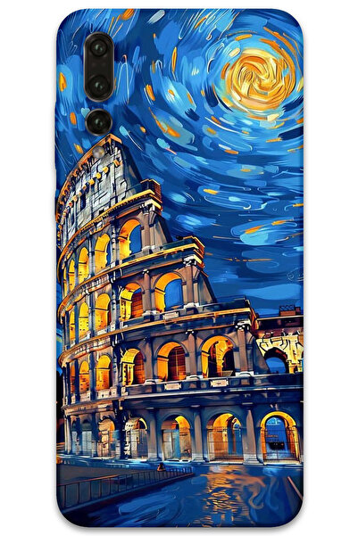MRCİLETİSİM غطاء خلفي لهاتف هواوي P20 Pro بنمط HD مطبوع - فن روما