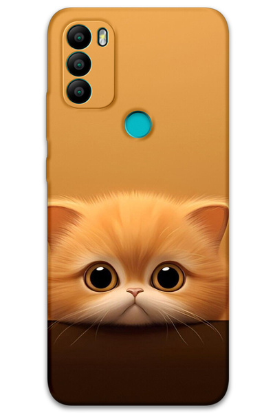 MRCİLETİSİM غطاء خلفي من جينرال موبايل GM 21 Plus Pattern مطبوع - أصفر كيتي