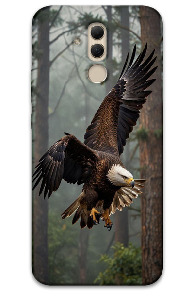 MRCİLETİSİM غطاء خلفي لهاتف هواوي ميت 20 لايت بنمط HD مطبوع - النسر