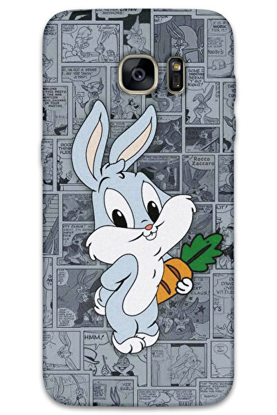 MRCİLETİSİM غطاء خلفي لهاتف سامسونج جالاكسي S7 إيدج بنمط HD مطبوع - بوجز باني 1