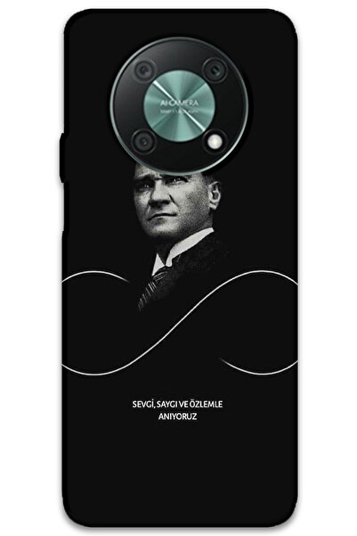 MRCİLETİSİM غطاء خلفي لهاتف هواوي نوفا Y90 بنمط HD مطبوع - أتاتورك إنفينيتي