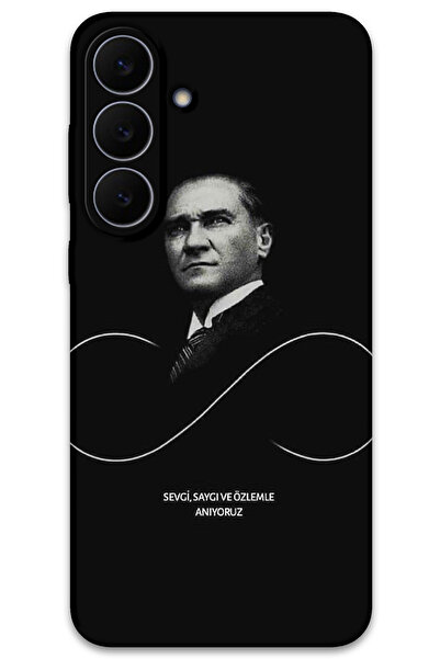 MRCİLETİSİM غطاء خلفي لهاتف سامسونج جالاكسي S25 FE بنمط HD مطبوع - أتاتورك إن...