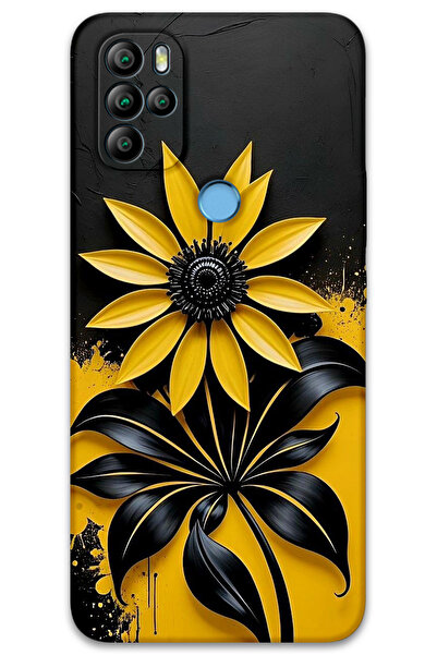 MRCİLETİSİM غطاء خلفي من جينرال موبايل GM 21 Pro Case HD Pattern مطبوع - زهرة...