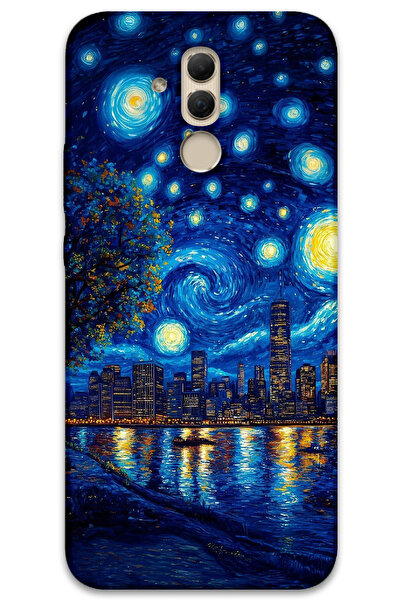 MRCİLETİSİM غطاء خلفي لهاتف هواوي ميت 20 لايت بنمط HD مطبوع - فن الشاطئ