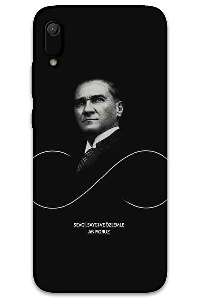 MRCİLETİSİM غطاء خلفي لهاتف هواوي Y6 2019 بنمط HD مطبوع - أتاتورك إنفينيتي