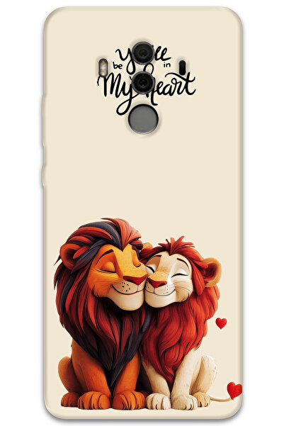 MRCİLETİSİM غطاء خلفي لهاتف هواوي ميت 10 برو بنمط HD مطبوع - الملك الأسد