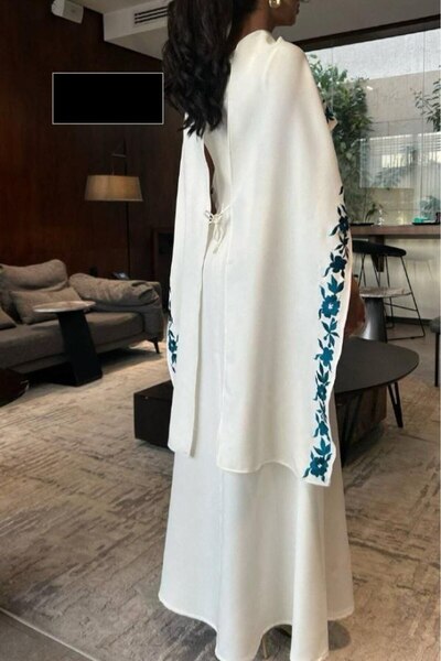 diarafashionsa computer-embroidered evening dress