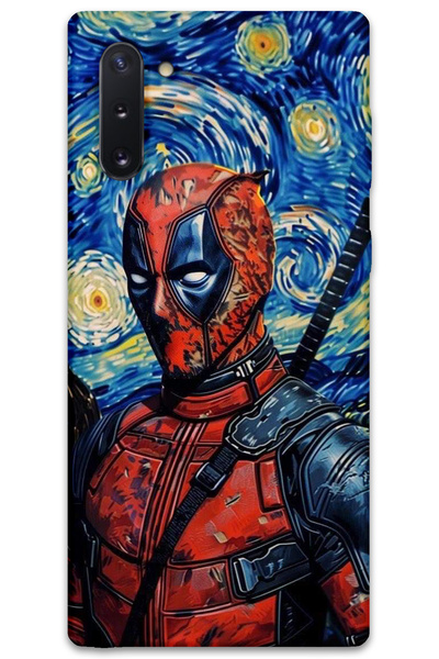 MRCİLETİSİM غطاء خلفي لهاتف سامسونج جالاكسي نوت 10 بنمط HD مطبوع - ديدبول