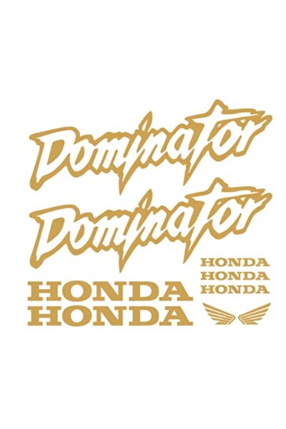 Oracal 651 Set of 9 Honda Stickers, Dominator, copper