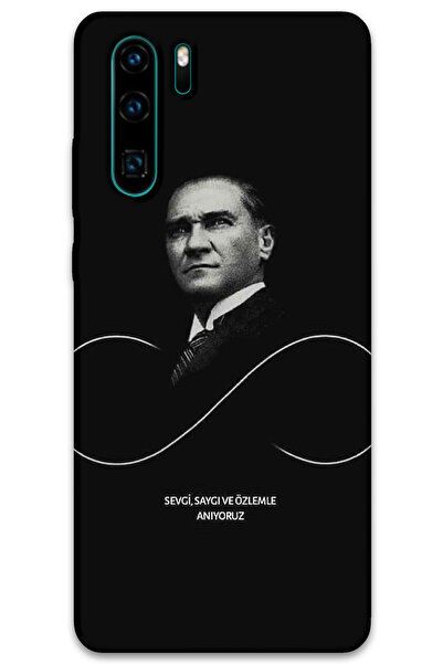 MRCİLETİSİM غطاء خلفي لهاتف هواوي P30 Pro بنمط HD مطبوع - أتاتورك إنفينيتي
