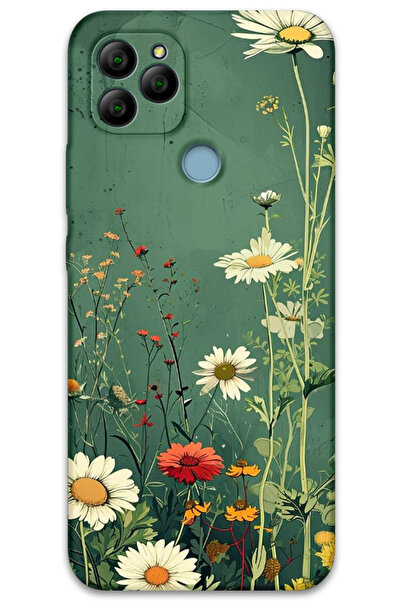 MRCİLETİSİM غطاء خلفي من جينرال موبايل GM 21 بنمط HD مطبوع - ديزي أخضر