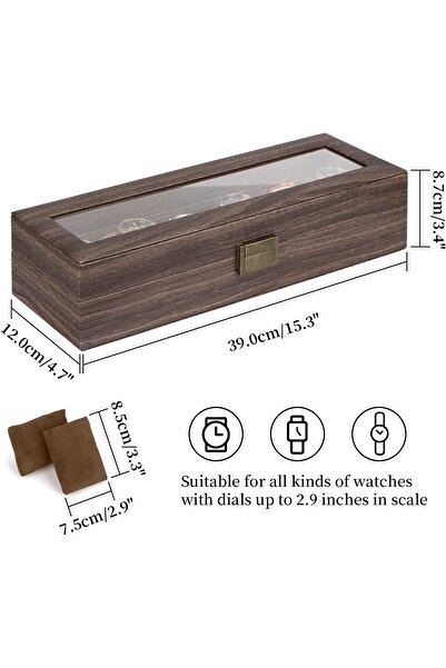 Hope Luxurious Watch Box for Men,women, Leather Watch Display Case