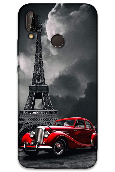 MRCİLETİSİM غطاء خلفي لهاتف هواوي P20 لايت بنمط HD مطبوع - كول إيفل