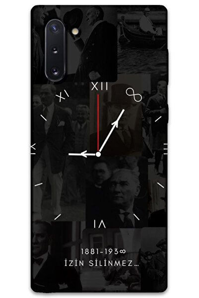 MRCİLETİSİM غطاء خلفي لهاتف سامسونج جالاكسي نوت 10 بنمط HD مطبوع - أتاتورك 9-15