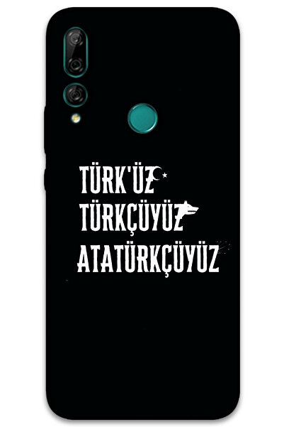 MRCİLETİSİM غطاء خلفي لهاتف هواوي Y9 برايم 2019 بنمط HD مطبوع - تركي