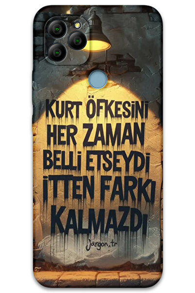 MRCİLETİSİM غطاء خلفي من جينرال موبايل GM 22 بنمط HD مطبوع - غضب الذئب