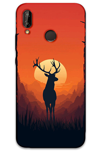 MRCİLETİSİM غطاء خلفي لهاتف هواوي P20 لايت بنمط HD مطبوع - غزال