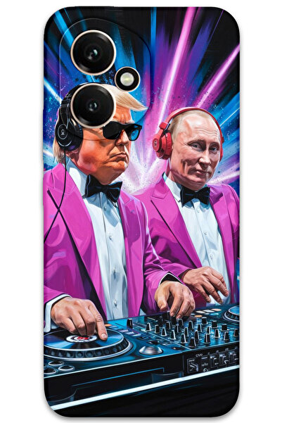 MRCİLETİSİM غطاء خلفي لهاتف هواوي هونور 400 بنمط HD مطبوع - دي جي ترامب بوتين