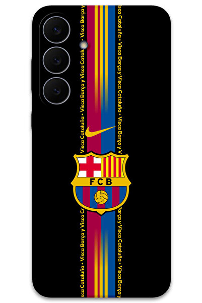 MRCİLETİSİM غطاء خلفي لهاتف سامسونج جالاكسي S25 FE بنمط HD مطبوع - برشلونة