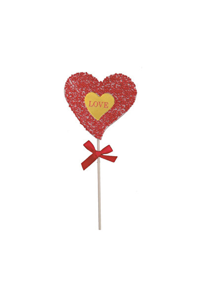 Mirific Party Gold cake topper - red balls, heart, "love"