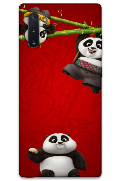 MRCİLETİSİM غطاء خلفي لهاتف سامسونج جالاكسي نوت 10 بلس بنمط HD مطبوع - باندا