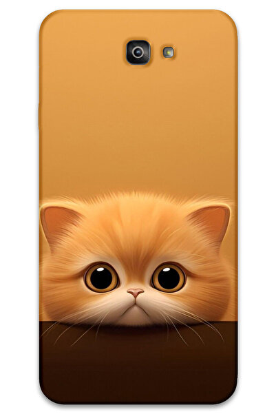 MRCİLETİSİM غطاء خلفي لهاتف سامسونج جالاكسي J7 برايم HD Pattern مطبوع - قطة ص...