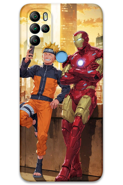 MRCİLETİSİM غطاء خلفي من جينرال موبايل GM 21 Pro Pattern مطبوع - الرجل الحديدي