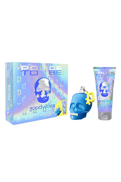 Police to Be Goodvibes Eau De Toilette For Men 40ml Spray Champu y Gel 100ml