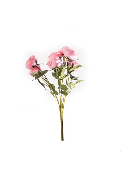 SUPERGREENS Buchet artificial cu trandafiri roz regal 55 cm