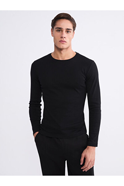 LC Waikiki RMZ GİYİM FARKIYA Ανδρικό μακρυμάνικο μπλουζάκι με στρογγυλή λαιμό...