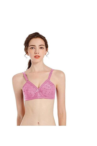 Sky Shine Dhabeena Lace Underwire Bra Size 40B Shape with Comfort Rose Color
