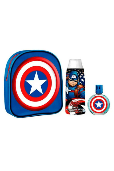 Marvel Captain America Eau De Toilette Spray 50ml Set 3 Pieces