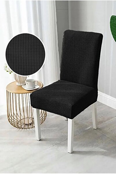 ARİFE HOME غطاء كرسي قماش قابل للتمدد غطاء كرسي بنمط مربع قابل للغسل قطعة واحدة