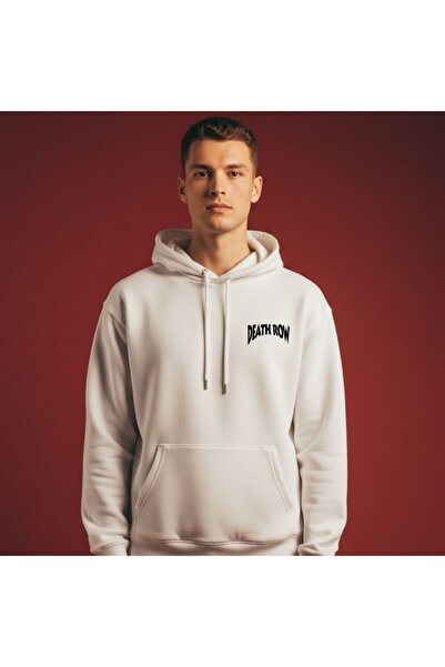 Etoile Studio Unisex White Oversized Hooded Sweatshirt Design Deatrow