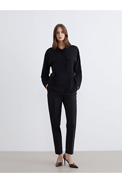 LC Waikiki Black Loose Fit Women's Shirt