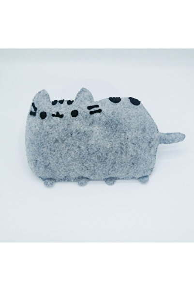 BUNILU Jucarie Pisica din fetru gri Pusheen Cat