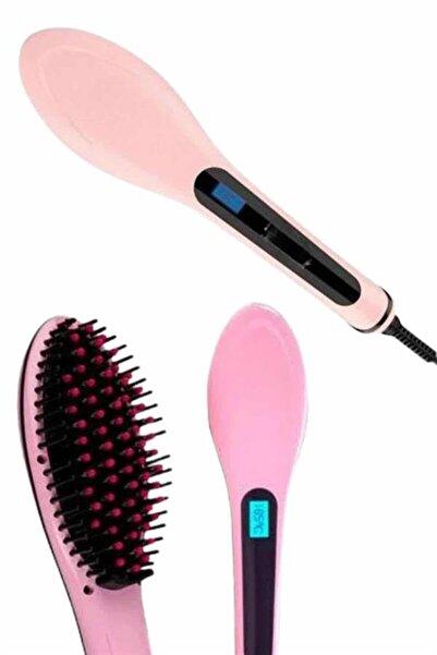 lowell home Hair Straightener Comb Ceramic Coating Tight Teeth with Digital Display - Loho8474-9980