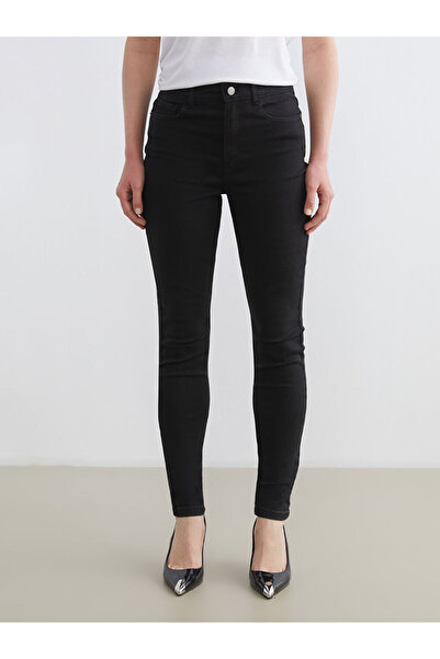 LC Waikiki Black Mercury Skinny Fit Women's Jean Trousers