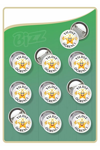 B Ajans Bizz Yıldız Öğrenci Motivasyon Rozeti -03 ( TOPLAM 10 ADET )