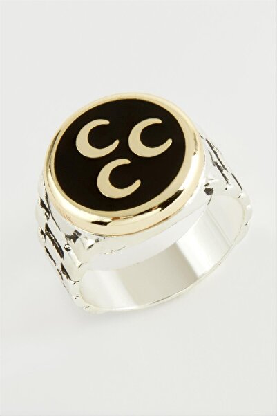 ZERO LAND Lvsqvr 3 Crescent Metal (12650) Men's Ring-Yellow