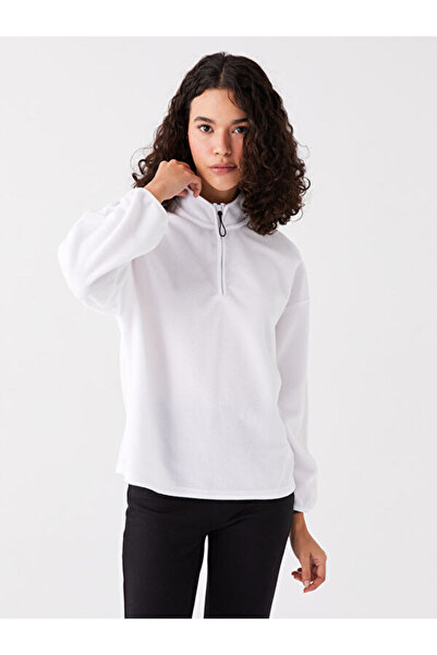 LC Waikiki Stand Collar Oversize Women's Thick Sweatshirt