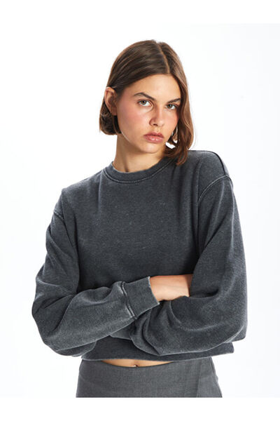 LC Waikiki طاقم الرقبة المعتاد البلوز المرأة سميكة